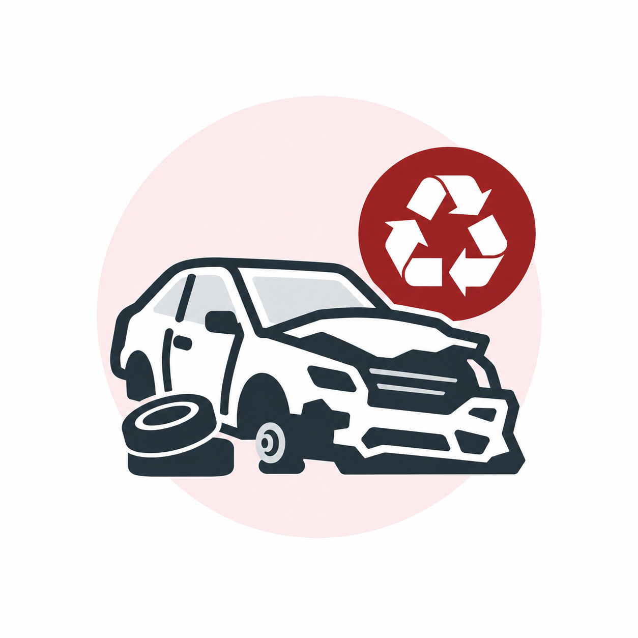Scrapped vehicle